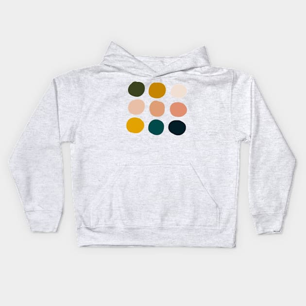 Fall Color Palette Kids Hoodie by Designs by Katie Leigh